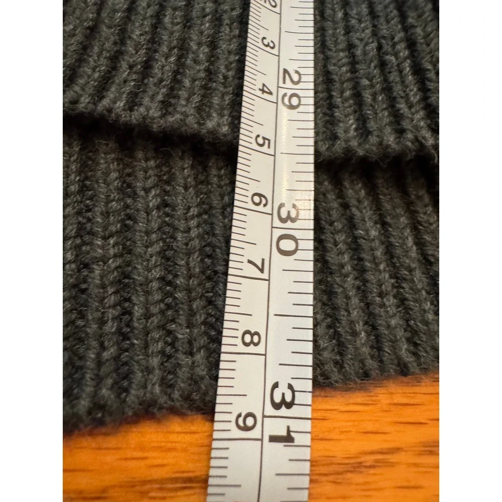 LL Bean Cardigan Mens XL Green Shawl Collar Waffle Knit Organic Cotton Chunky
